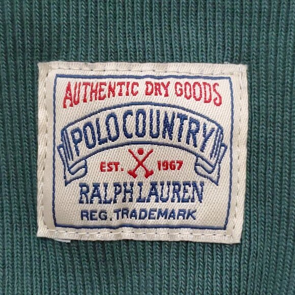 Polo Ralph Lauren Flag Patchwork-Sleeve Fleece Sweatshirt Verano Green 2XLT - Picture 9 of 16